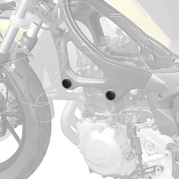 Pyramid Plastics Pyramid frame end caps | matte black | bmw f 850 gs adventure 2018>current